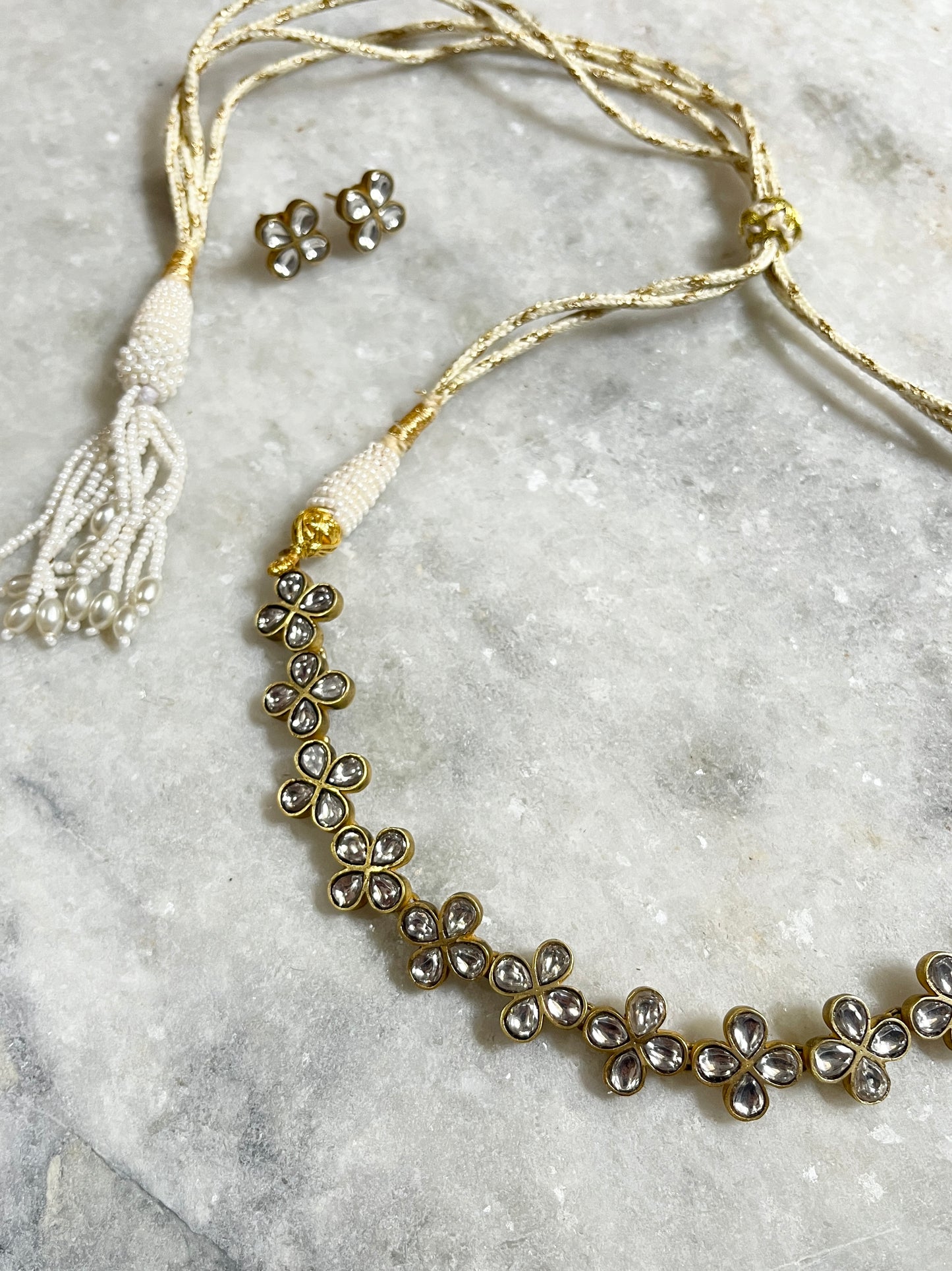 Clover Choker + Clover Studs
