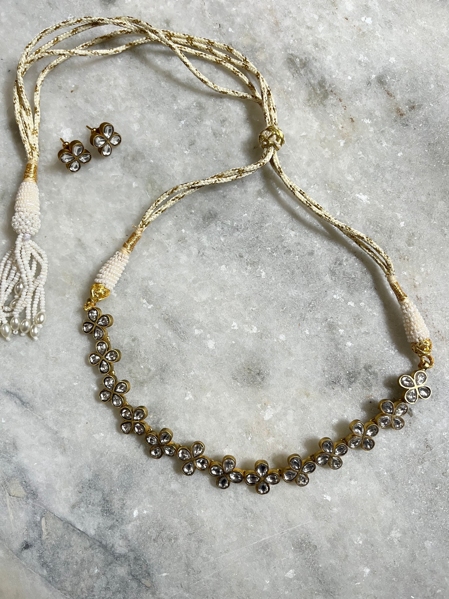Clover Choker + Clover Studs